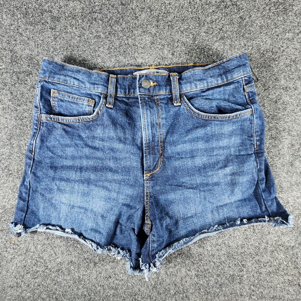 Joe's Jeans Athens Denim Shorts Women's Size 27 Raw Hem Cut Off Frayed Stretch